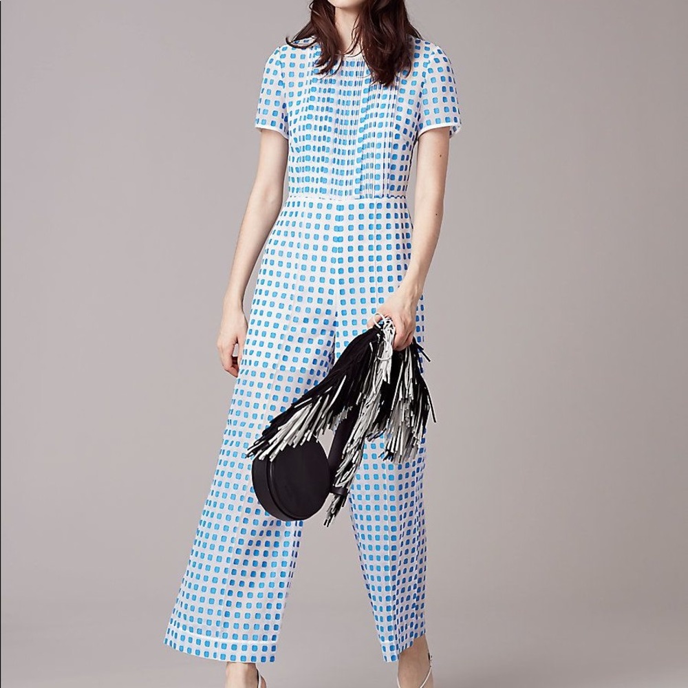DVF crop flare jumpsuit size 0